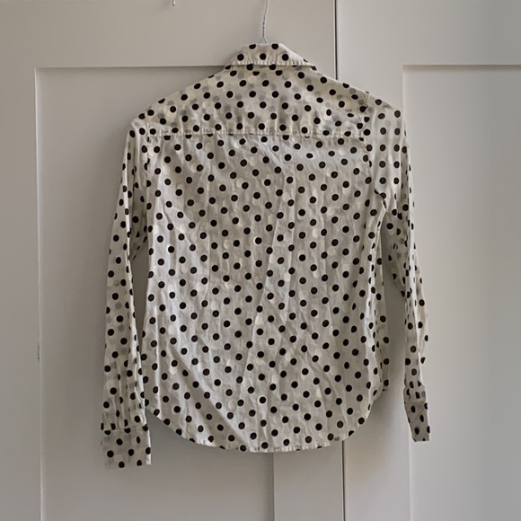 J crew factory jacquard dot popover shirt - Picture 3 of 4